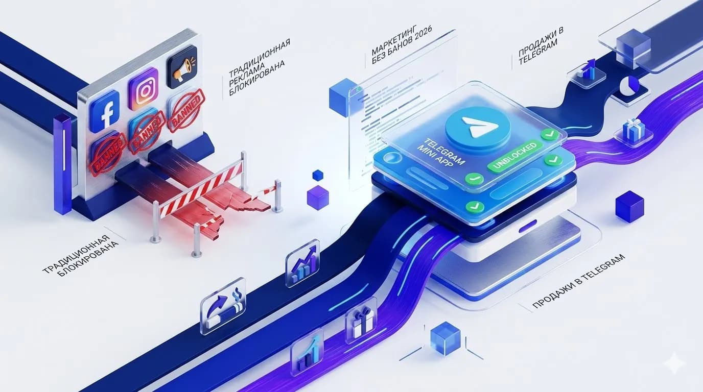 Маркетинг вейп-шопа 2026: Продажи в Telegram без банов